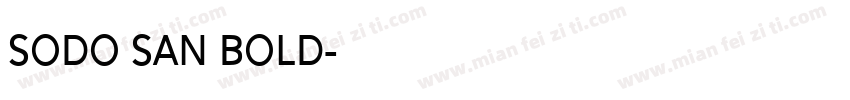 sodo san bold字体转换